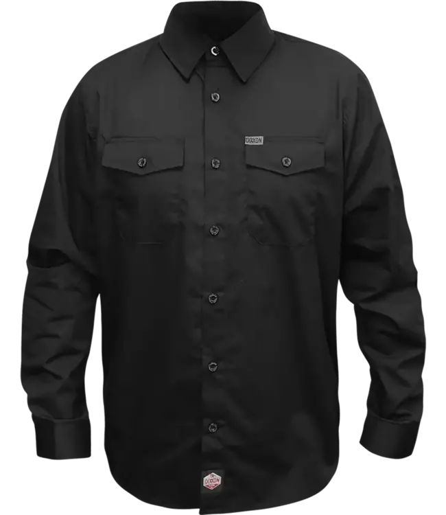 DIXXON - WORKFORCE L/S BUTTON UP - Black -