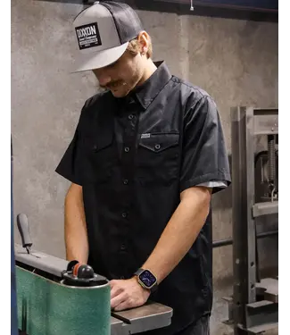 DIXXON DIXXON - WORKFORCE S/S BUTTON UP - Black -