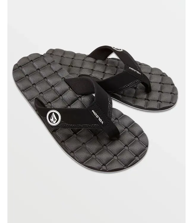 Volcom - Mens RECLINER SANDAL - Black / White -