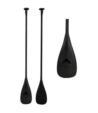 Pulse - CARBON SUP PADDLE - 3 Piece Adjustable - Black