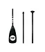 POP - ALUMINUM 3 PIECE Adjustable SUP Paddle