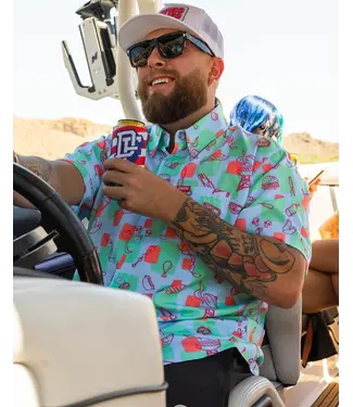 DIXXON DIXXON - NO BUMMER SUMMER S/S BUTTON UP Party Shirt -