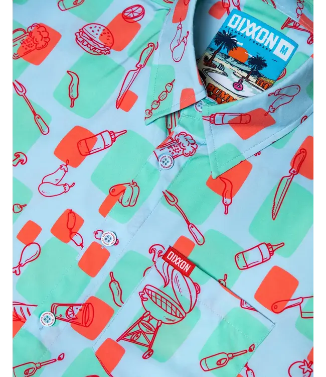 DIXXON - NO BUMMER SUMMER S/S BUTTON UP Party Shirt -
