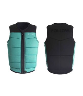 Follow Follow - Mens SECTION VEST - Black/Teal -