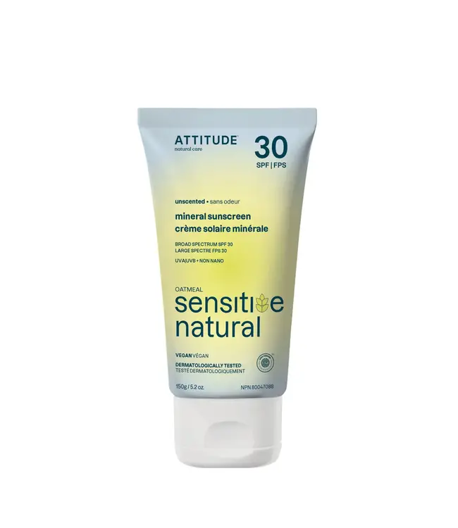 Attitude - MINERAL SUNSCREEN (Sensitive Skin) - SPF 30 - 150g