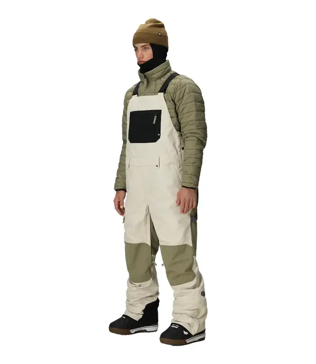 686 - Mens HOT LAP INS. BIB- Limestone Colourblock -