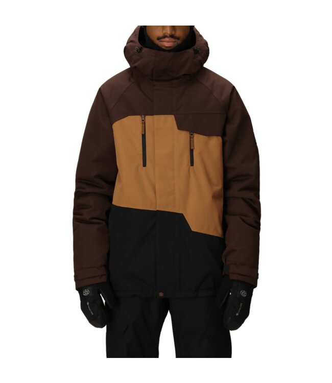 686 - Mens GEO INS. Jkt - Coffee Colorblock -