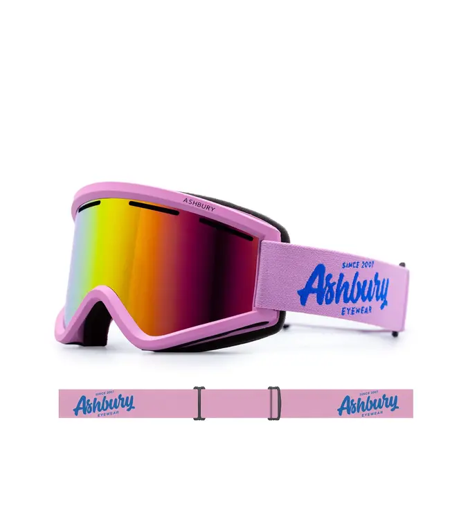 Ashbury - BLACKBIRD - Leonard w/ Pink Mirror + BONUS Lens