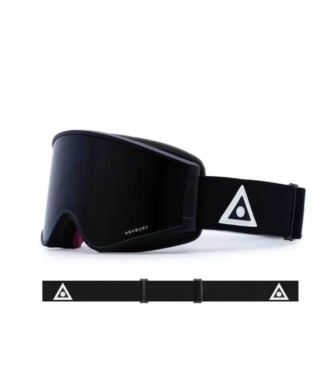 Ashbury - A12 - Black Triangle w/ Dark Smoke + BONUS Lens