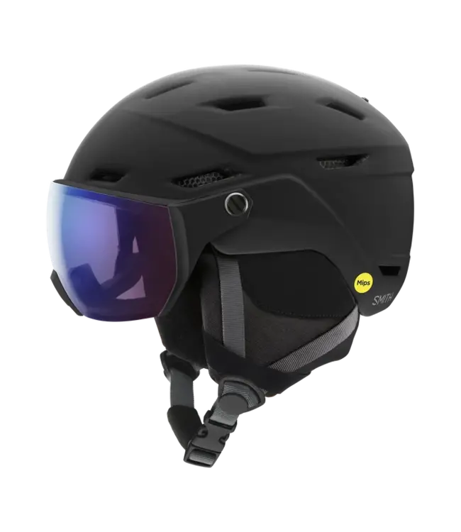 Smith - SURVEY MIPS* VISOR Helmet - Matte Black w/ CP PHOTOCHROMIC Rose Flash -