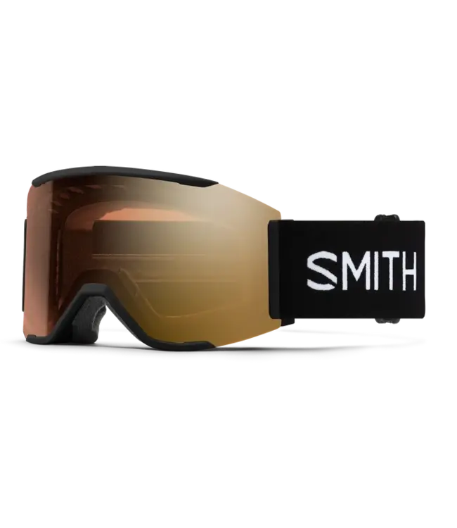 Smith - SQUAD MAG - Black w/ CP PRO PHOTOCHROMIC Gold Mirror + Bonus Storm Blue CP Lens