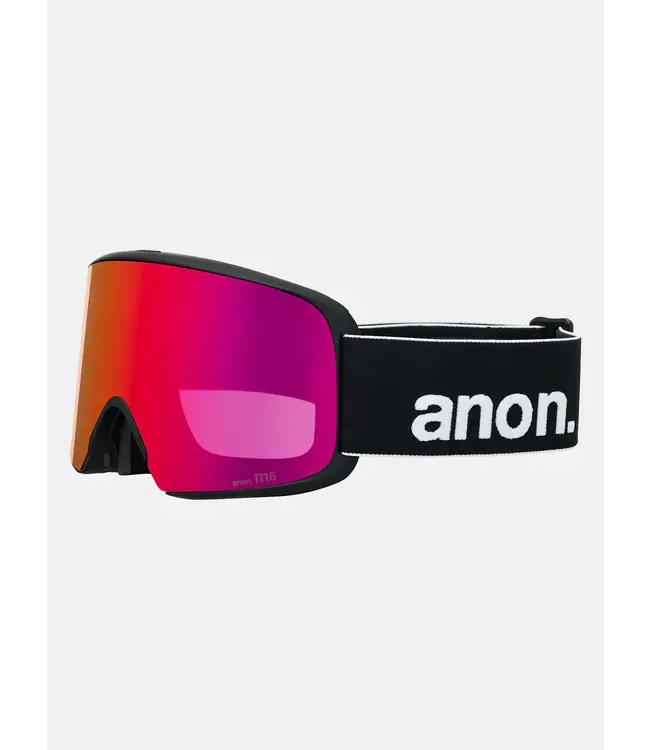 Anon - M6 (CYLINDRICAL) MFI - Black w/ PERCEIVE Sunny Red + BONUS Lens + Facemask