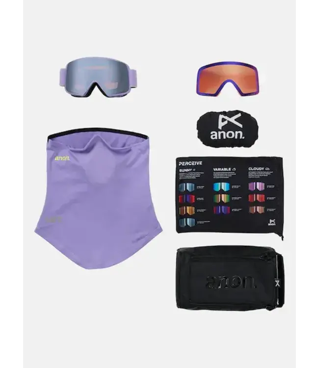 Anon - M6S (CYLINDRICAL) MFI - Hyper Lilac w/ PERCEIVE Sunny Onyx + BONUS Lens + Facemask