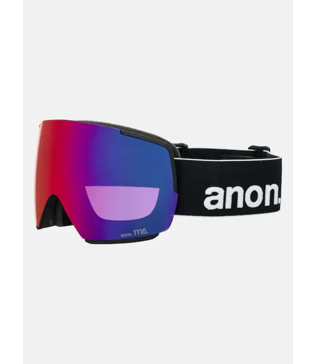 Anon - M5 (FLAT TORRIC) MFI - Black w/ PERCEIVE Sunny Red + BONUS Lens + Facemask