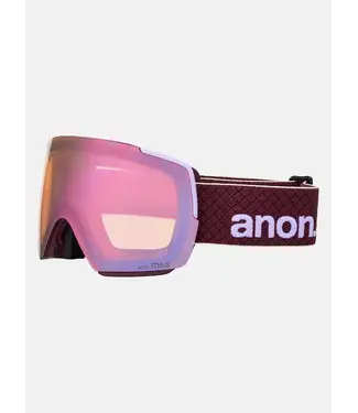 Anon Anon - M5S (FLAT TORRIC) MFI - Deep Cherry w/ PERCEIVE Cloudy Pink + BONUS Lens + Facemask