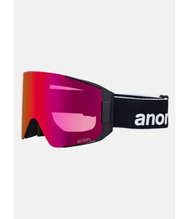 Anon - SYNC MFI - Black w/ PERCEIVE Sunny Red + BONUS Lens + Facemask