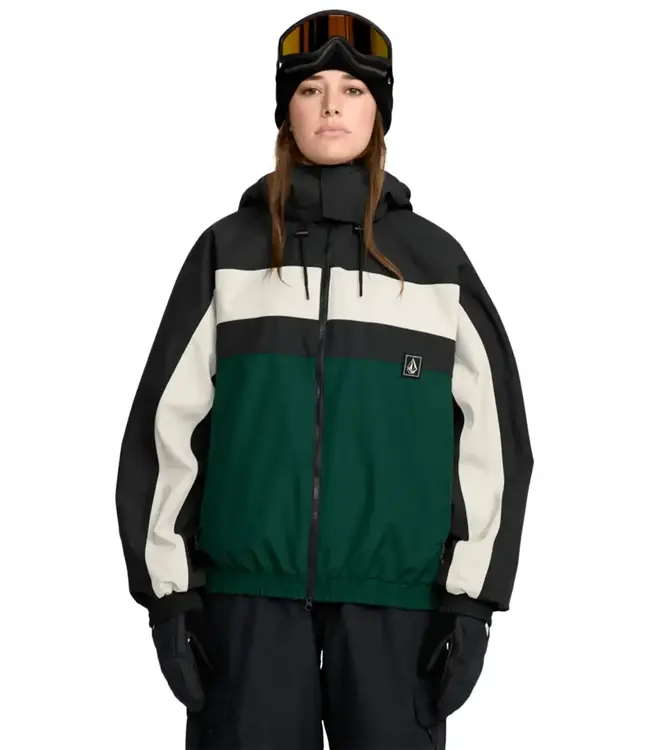 Volcom - Wmns DLM JACKET - Black/Green -