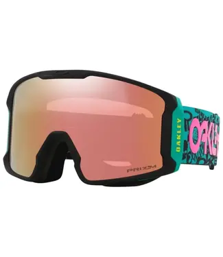 Oakley Oakley - LINE MINER L - Pink Logo Collage w/ PRIZM Snow Rose Gold Iridium + CLEAR LENS