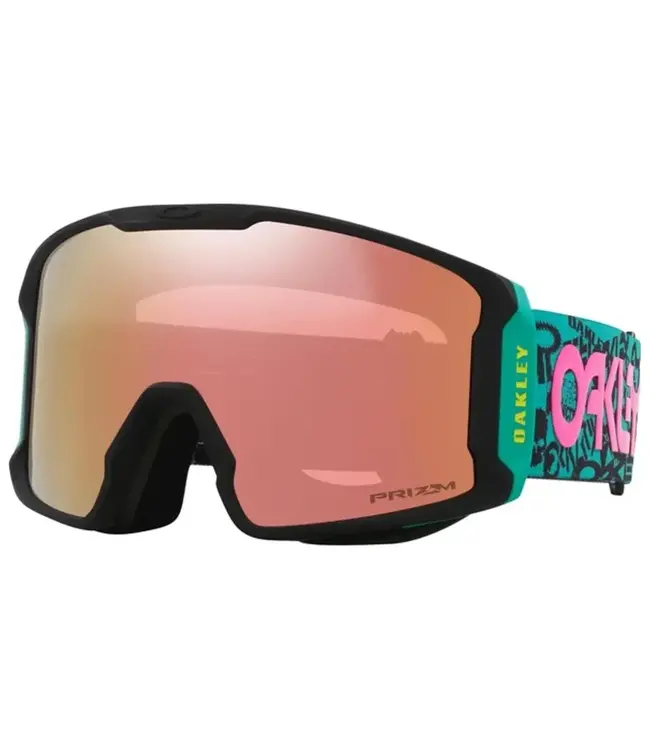 Oakley - LINE MINER L - Pink Logo Collage w/ PRIZM Snow Rose Gold Iridium + CLEAR LENS