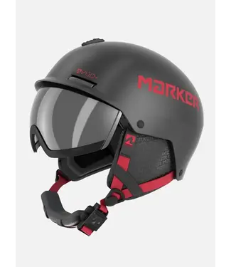 MARKER - VIJO+ Yth Helmet w/ Mirror VISOR - Black/Red -