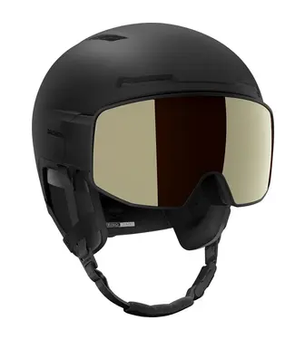 Salomon Salomon - DRIVER PRIME PLUS MIPS* VISOR Helmet - Black w/ MAGNETIC SIGMA Gold + BONUS LENS -