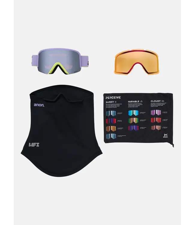Anon - NESA S MFI - Hyper Lilac w/ PERCEIVE Sunny Onyx + BONUS Lens + Facemask