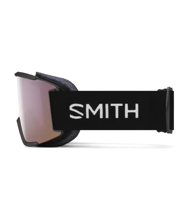 Smith - SQUAD S - Black w/ CP Everyday Rose Gold Mirror + Bonus CLEAR Lens