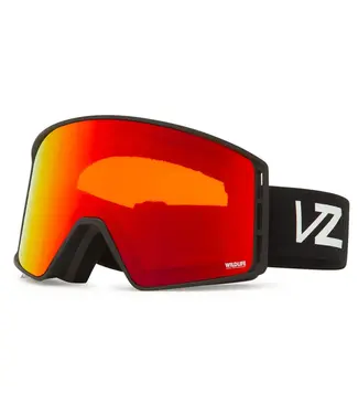 Von Zipper VZ - VELO VFS - Black Satin w/ Fire Chrome + BONUS Lens