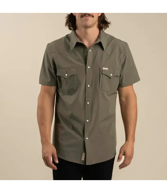Sendero - CONFLUENCE TECH S/S Button Up - Desert Sage -