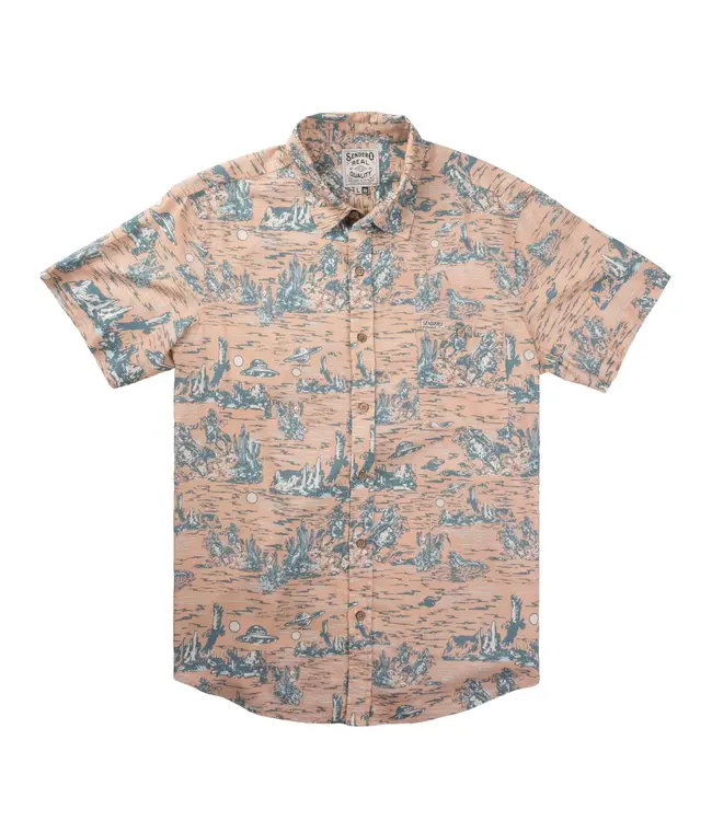 Sendero - CITY SLICKER BUTTON UP S/S - Coral -