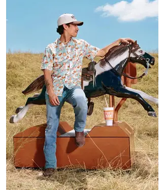 SENDERO Provisions Co. Sendero - CITY SLICKER BUTTON UP S/S - Cowboy Drive Thru -