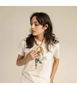 SENDERO Provisions Co. Sendero - Wmns BOOT SCOOTIN' CROP TEE - Vintage White -