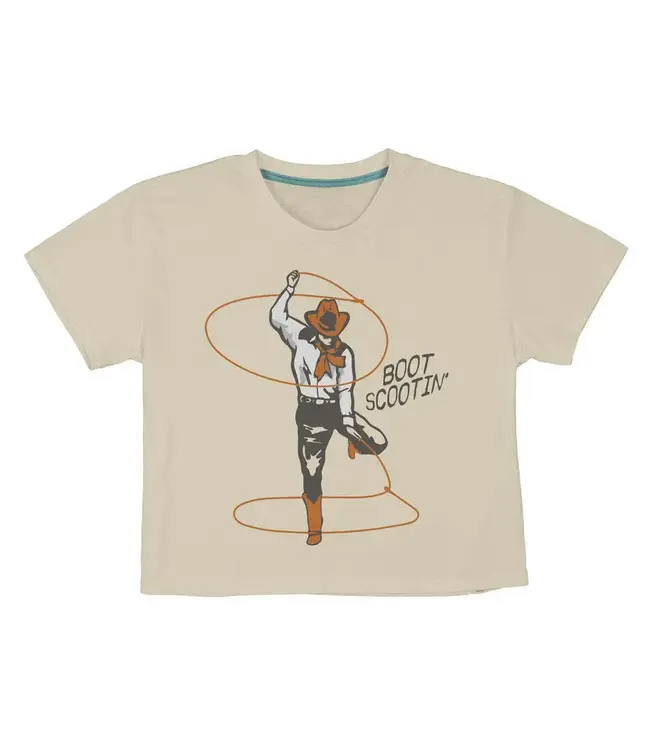 Sendero - Wmns BOOT SCOOTIN' CROP TEE - Vintage White -