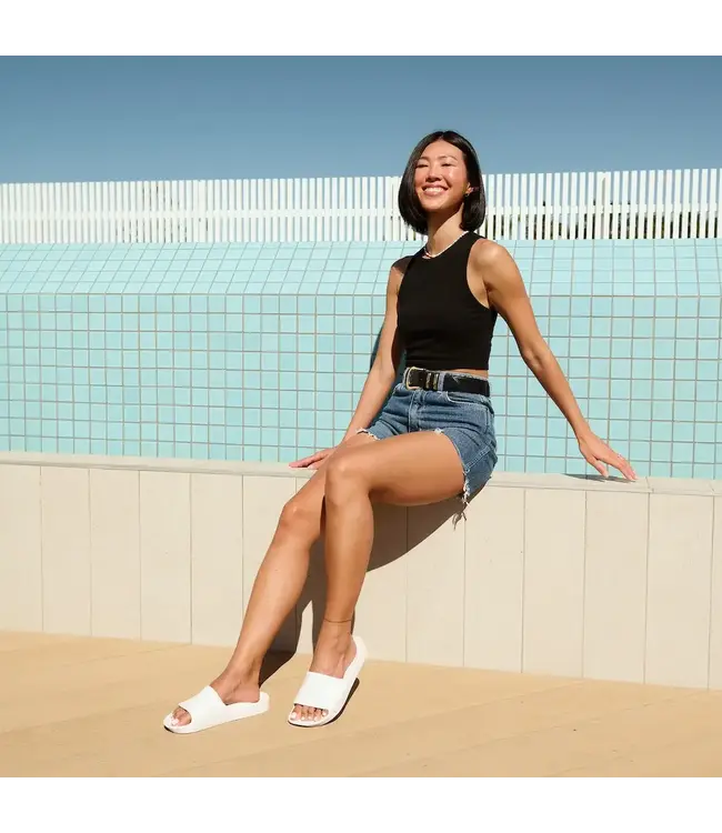 Archies - ARCH SUPPORT CLASSIC SLIDES - White -