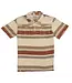 Sendero - CANTINA TERRY S/S POLO - Sonora Stripe Cream/Brown -