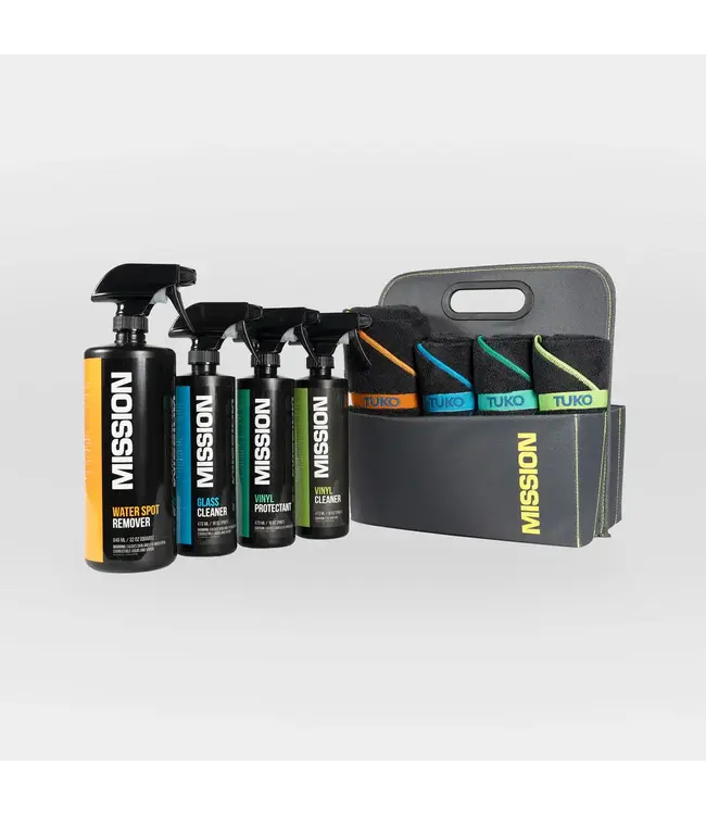 Mission - BOAT CARE CLEANERING KIT (Cleaners/Towels/Tote)