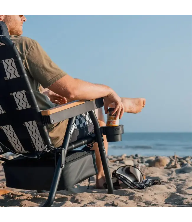 PARKIT - ECLIPSE BEACH CHAIR w/ Cooler -  Slate