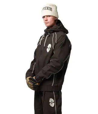 Souvenir Souvenir - INSULATED TRACK JACKET - Cocoa -