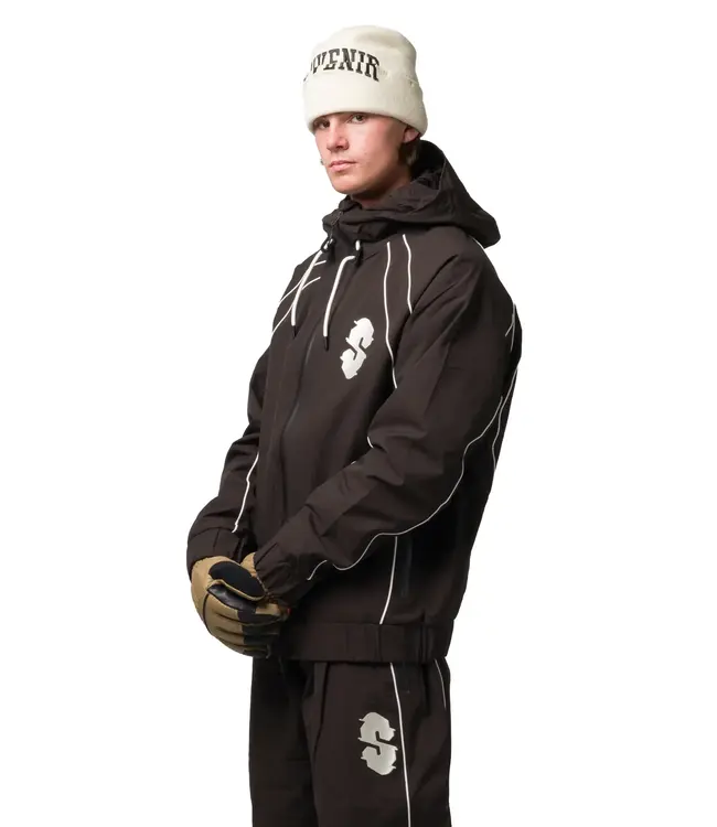 Souvenir - INSULATED TRACK JACKET - Cocoa -