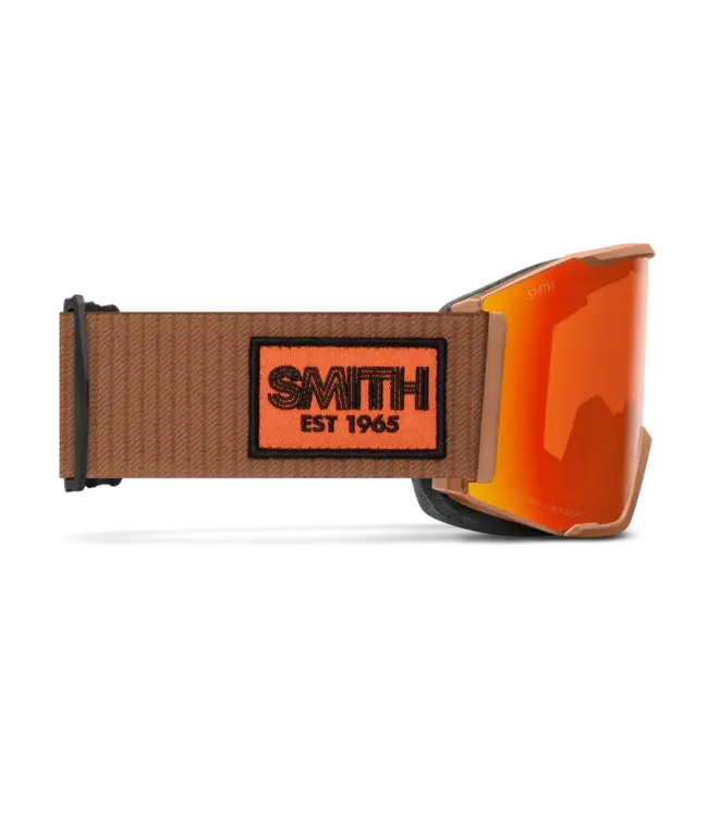 Smith - SQUAD MAG - Camel Warm Steel w/ CP Everyday Red Mirror + Bonus CP Lens