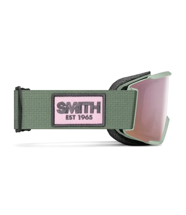 Smith - SQUAD S - Olive Warm Steel w/ CP Everyday Rose Gold Mirror + Bonus Lens