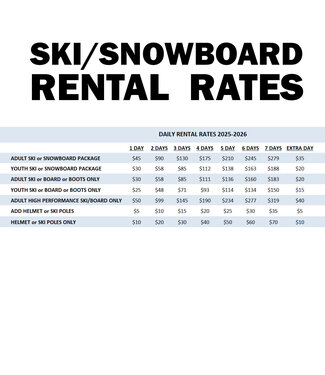 Syndicate DAILY RENTAL RATES 2025-2026 -