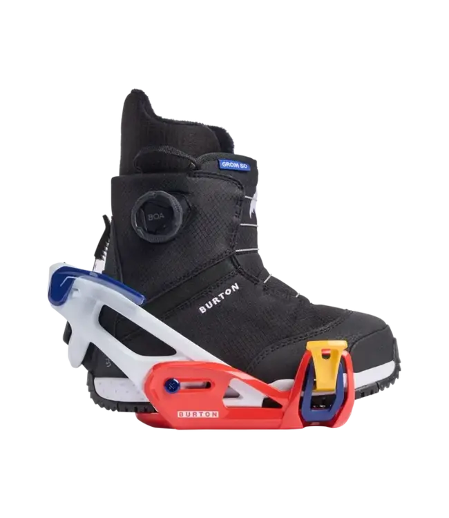 Burton - GROM STEP-ON Bindings - White/Multi - M (11C-2K)