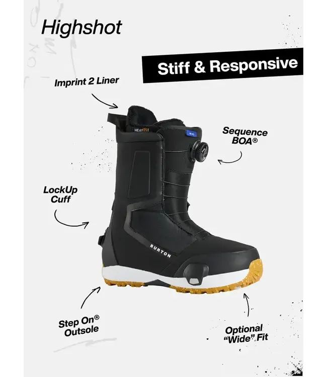 Burton - Wmns HIGHSHOT STEP ON Boots (26/27) - Black -