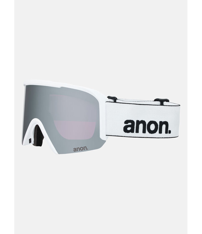 Anon - NESA S Goggles - White w/ PERCEIVE Sunny Onyx + BONUS Lens + MFI Facemask