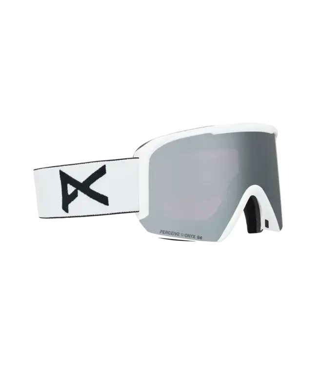 Anon - NESA S Goggles - White w/ PERCEIVE Sunny Onyx + BONUS Lens + MFI Facemask