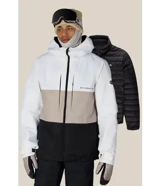 686 686 - Mens SMARTY 3in1 FORM Jacket - White Colorblock -