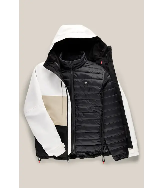 686 - Mens SMARTY 3in1 FORM Jacket - White Colorblock -