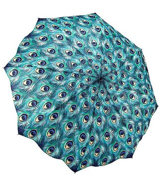 Peacock Print Travel Compact Umbrella