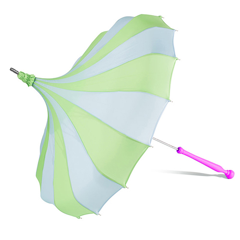 Signature Bella Umbrella Custom Pinwheel Blue & Green Bella Umbrella